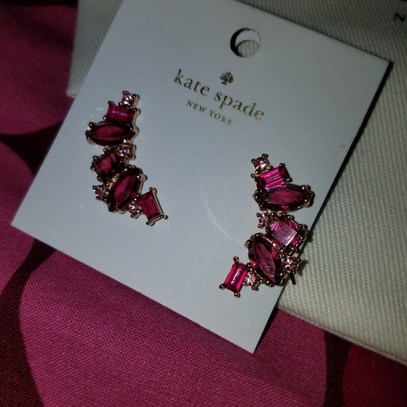 SOLD BNWT Kate Spade Earrings Climbers Crawlers - Picture 2 of 4